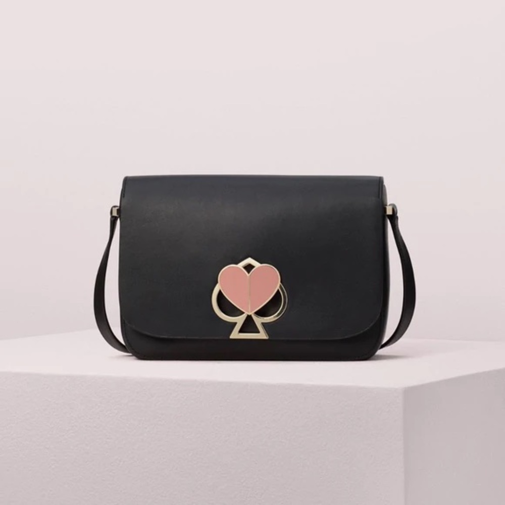 KATE SPADE Nicola Twistlock small flap shoulder bag NWT